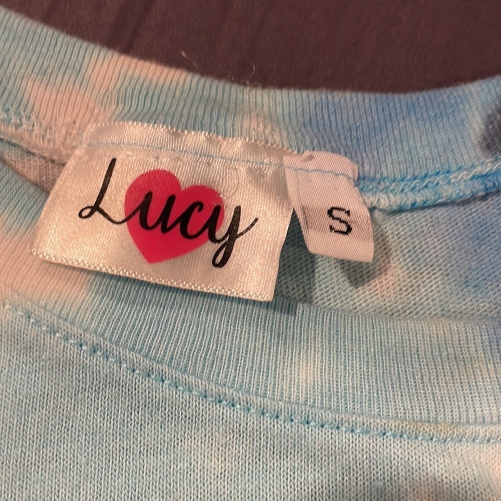 Lucy ❤️ tie dye tank top Juniors size S - Picture 4 of 6